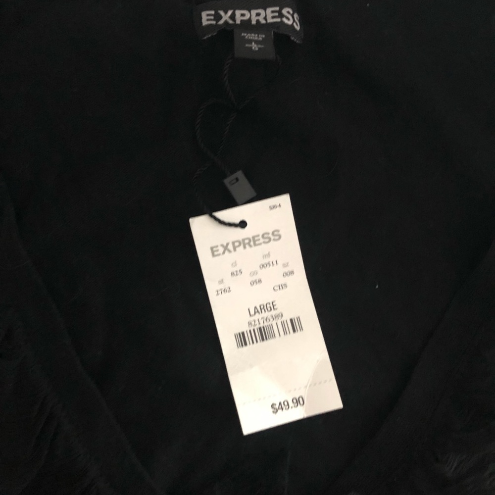 NWT ladies Express black top sz large
